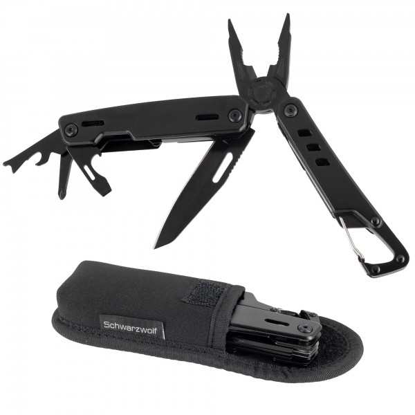 Logotrade Geschäftsgeschenke das Foto: Multitool NOBLE Schwarzwolf