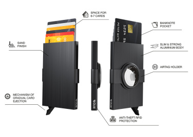 Logotrade Werbeartikel das Foto: RFID-Kreditkartenetui mit Halter für AirTag 2163155