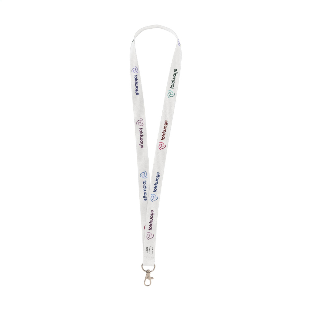 Logotrade Logogeschenke das Foto: Lanyard Sublimation RPET 2 cm Schlüsselband