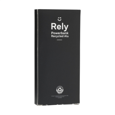 Logotrade Werbeartikel das Foto: Rely Powerbank 10000 RCS Recycletes Alu