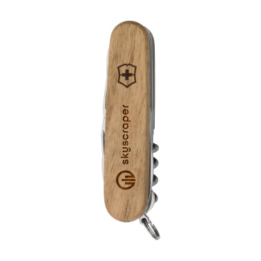 Logotrade Werbegeschenke das Foto: Victorinox Huntsman Wood Taschenmesser