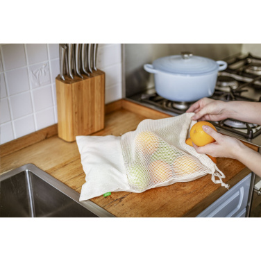 Logotrade Werbegeschenke das Foto: Natura Organic GOTS Mesh Bag (120 g/m²) Obstbeutel