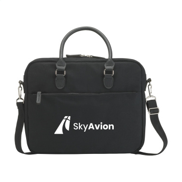 Logotrade Firmengeschenke das Foto: Denver 15,6-Zoll-Laptoptasche aus recyceltem Canvas