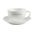 Sienna 210 ml Tasse und Untertasse, Weiß