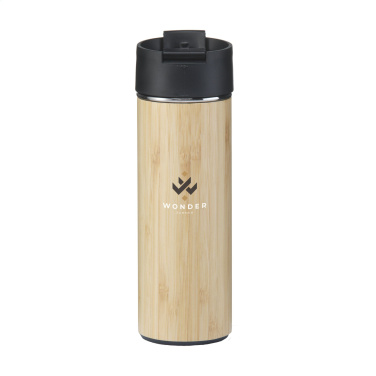 Logotrade Werbegeschenke das Foto: Sakura 360 ml Bambus Thermoflasche/Thermobecher