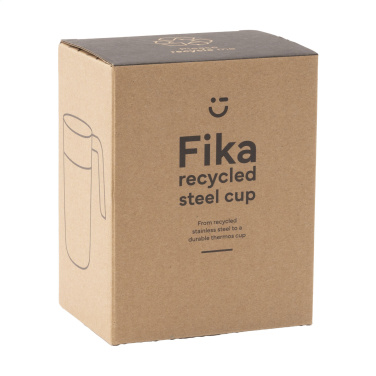 Logotrade Firmengeschenke das Foto: Fika RCS Recycled Steel Cup 400 ml Thermobecher