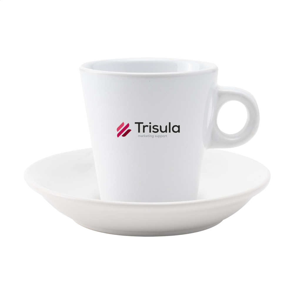 Logotrade Werbeartikel das Foto: Burano 200 ml Tasse und Untertasse