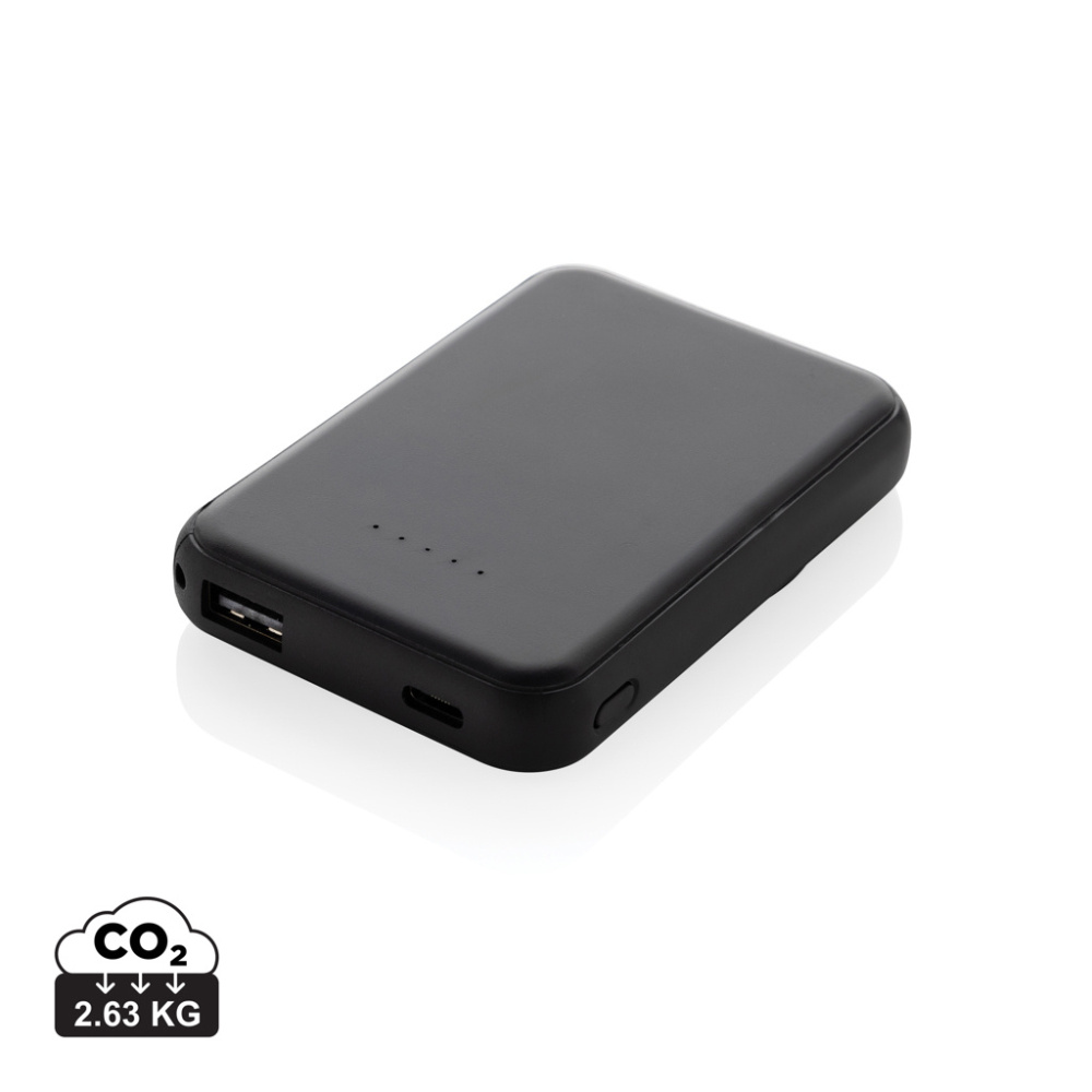 Logotrade werbemittel das Foto: Stellar 5.000mAh 5W magnetische Powerbank aus RCS rec. ABS