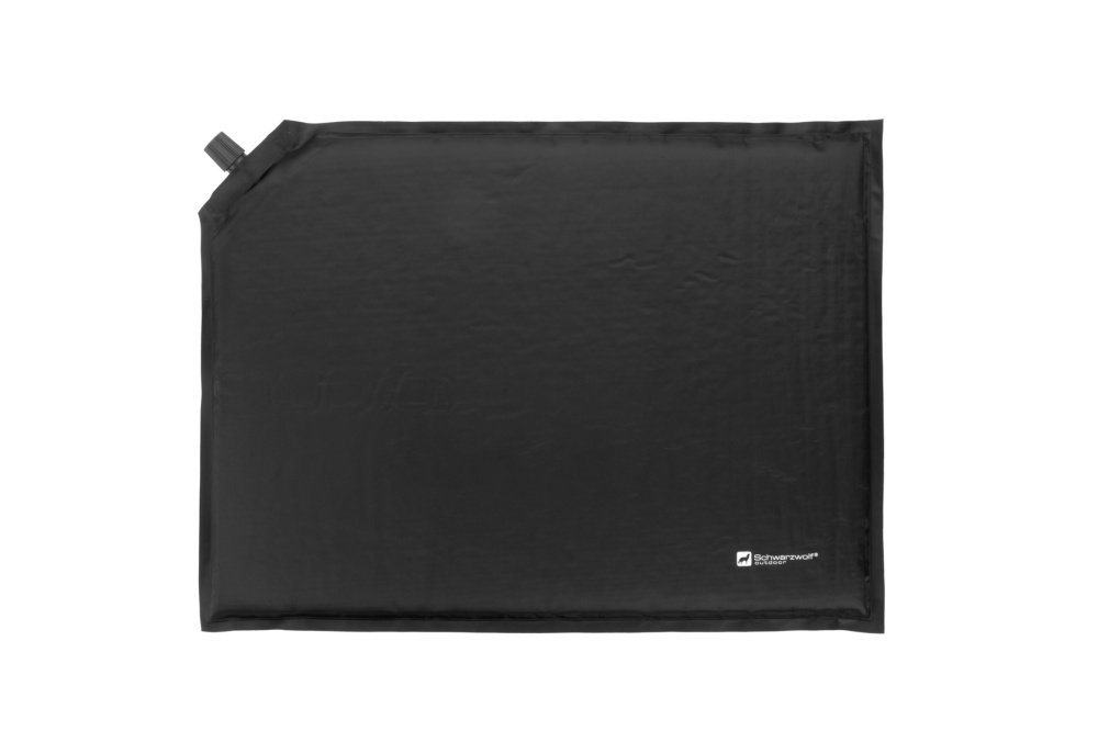 Logotrade Geschäftsgeschenke das Foto: Aufblasbares Kissen ANTERO Schwarzwolf