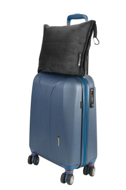 Logotrade Werbegeschenke das Foto: Decke und Kissen 2 in 1 AMIATA Schwarzwolf