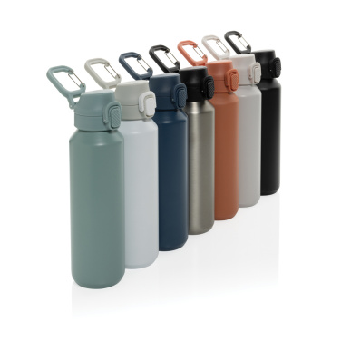 Logotrade Firmengeschenke das Foto: Via RCS Re-Steel Sportflasche mit Verschluss, 600ml