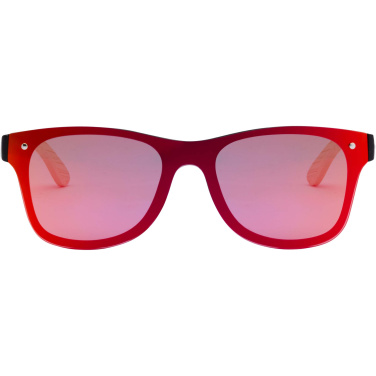 Logotrade Werbegeschenke das Foto: Tan Sonnenbrille mit Bambusbügeln