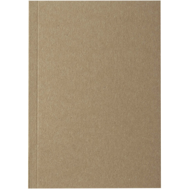 Logotrade Werbeartikel das Foto: Novella Austen A6 Softcover Notizbuch aus recyceltem Kraftpapier – 100 Blatt