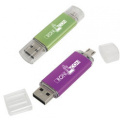 OTG-USB-Stick aus Metall und Kunststoff, mehrfarbig