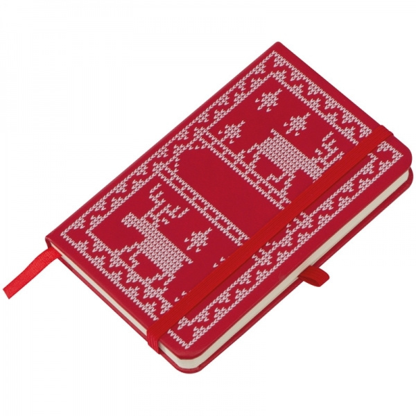 Logotrade werbemittel das Foto: A6-Notizbuch mit Weihnachtsmotiv