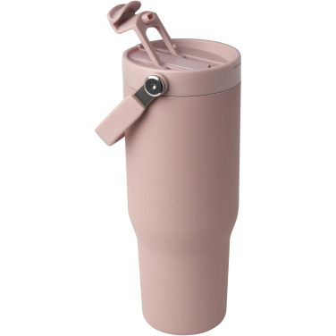 Logotrade werbemittel das Foto: Bronx 900 ml RCS-zertifizierter Kupfer-Vakuum Isolierbecher aus Edelstahl mit Doppelfunktionsdeckel