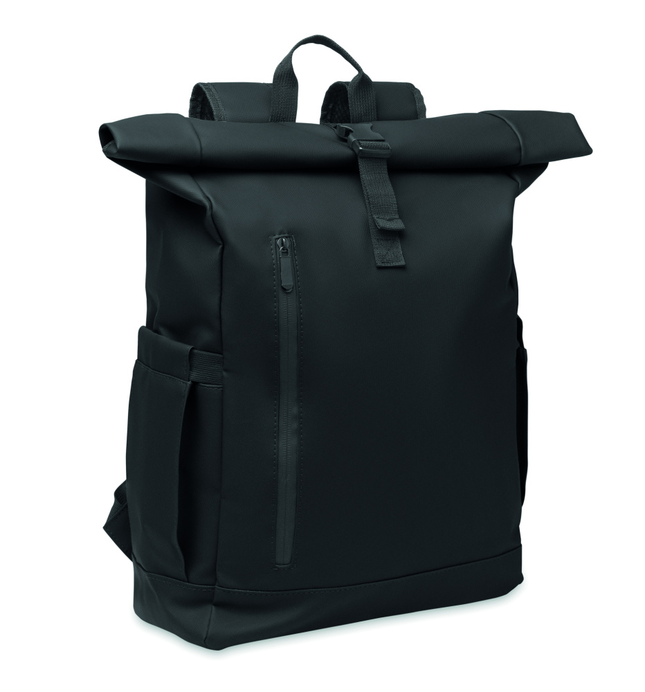 Logotrade Werbeartikel das Foto: Rolltop-Rucksack 600D RPET