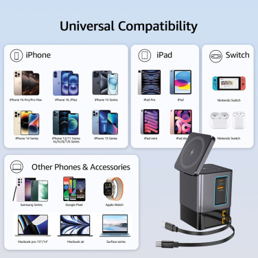 Logotrade werbemittel das Foto: Urban Vitamin Sacramento 105W GaN Charger mit einz. Kabeln