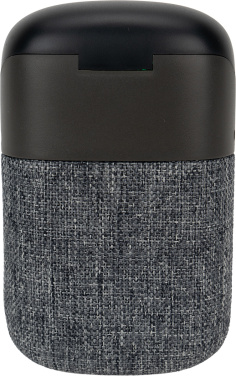 Logotrade Geschäftsgeschenke das Foto: Bluetooth-Lautsprecher HF01 mit integrierten Ohrhörern 2 in 1