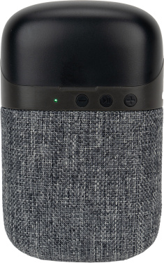 Logotrade Logogeschenke das Foto: Bluetooth-Lautsprecher HF01 mit integrierten Ohrhörern 2 in 1