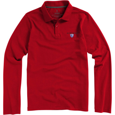 Logotrade Geschäftsgeschenke das Foto: Oakville Langarm Poloshirt für Herren