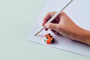 Logotrade Firmengeschenke das Foto: Holzbleistift mit Radiergummi