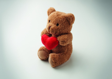 Logotrade Werbeartikel das Foto: Teddybär mit Herz 23cm