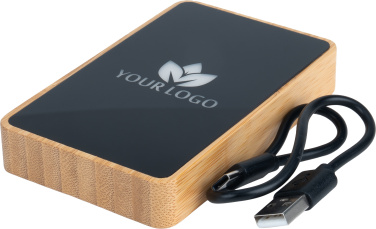 Logotrade Werbegeschenke das Foto: Powerbank 5000 mAh mit beleuchtetem Logo
