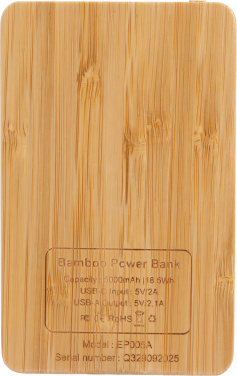 Logotrade Werbeartikel das Foto: Powerbank 5000 mAh mit beleuchtetem Logo