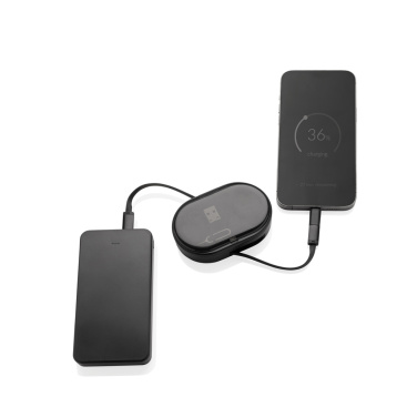 Logotrade Logogeschenke das Foto: Chargevix Multifunktionales 60W-Lade-Set aus RCS rPlastic