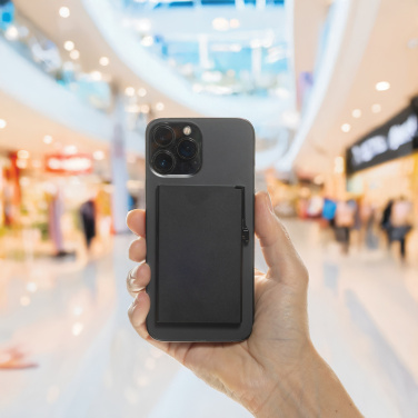 Logotrade Firmengeschenke das Foto: Magnetischer RFID-Kartenhalter aus Aluminium für Smartphones