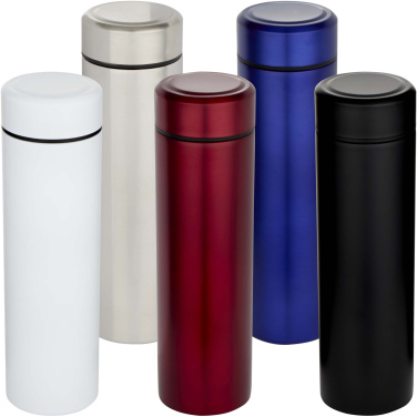 Logotrade Logogeschenke das Foto: Taylor 450 ml Doppelwand Isolierflasche aus Edelstahl mit Teesieb