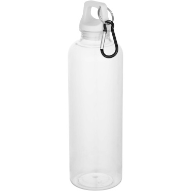 Logotrade Firmengeschenke das Foto: Oregon 750 ml RCS-zertifizierte Trinkflasche aus recyceltem Kunststoff mit Karabinerhaken