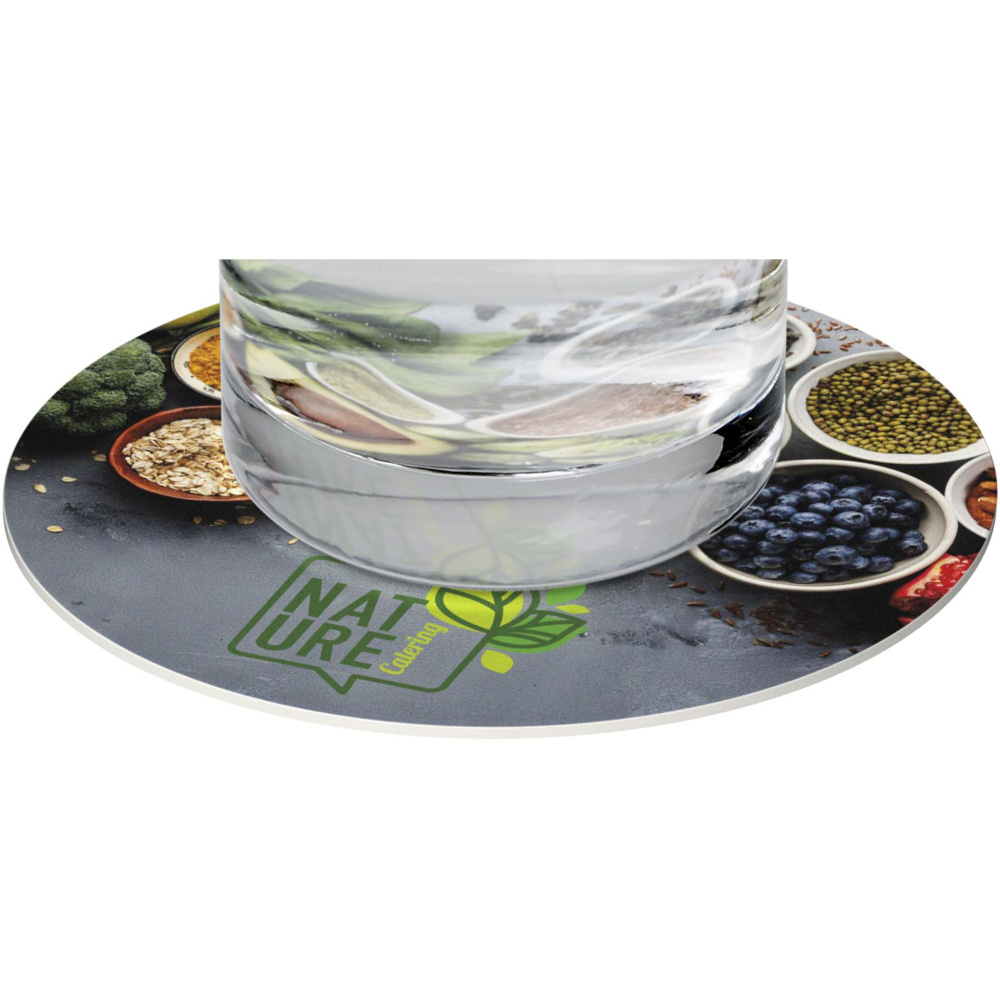 Logotrade Firmengeschenke das Foto: Lumin runder Untersetzer