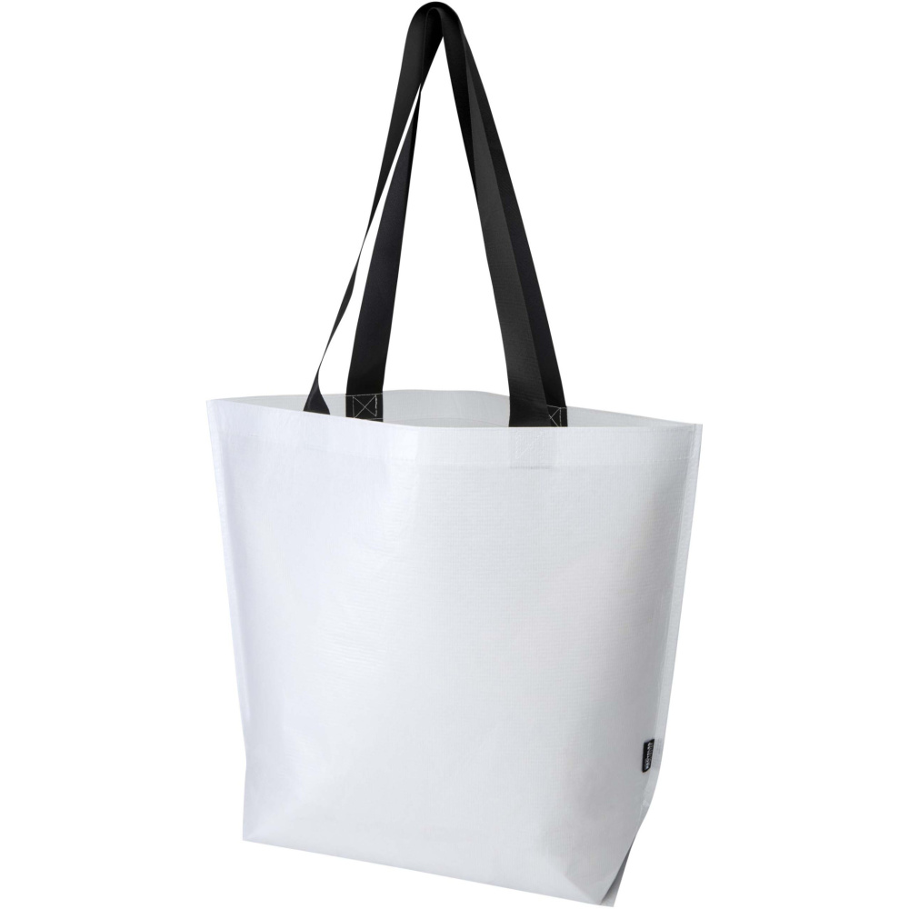 Logotrade Firmengeschenke das Foto: Duo GRS recycelte doppellaminierte Tragetasche Oversize 30L