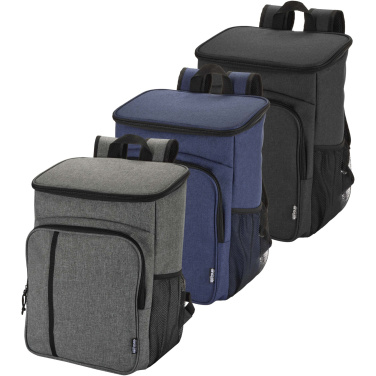 Logotrade Firmengeschenke das Foto: Tundra GRS recycelter Picknickkühlrucksack mit Besteckset 20L