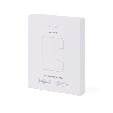 Logotrade Firmengeschenke das Foto: VINGA Baltimore RCS Passport Cover mit Dual-Finder