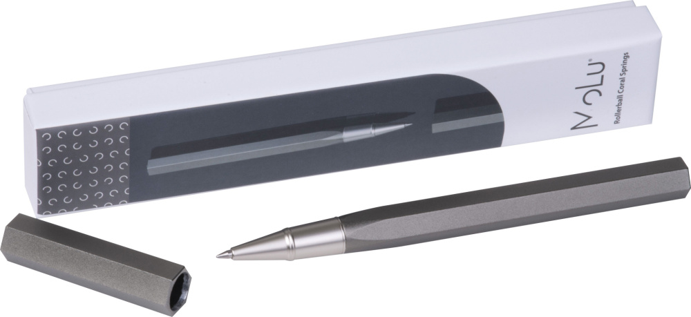 Logotrade werbemittel das Foto: Rollerball-Stift Coral Springs MoLu