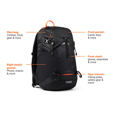 Logotrade Werbeartikel das Foto: Nordic Drift Trail RCS Rucksack 24L