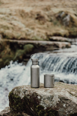 Logotrade Werbegeschenke das Foto: Nordic Drift Trail Ultraleichte Titan-Wasserflasche 600ml