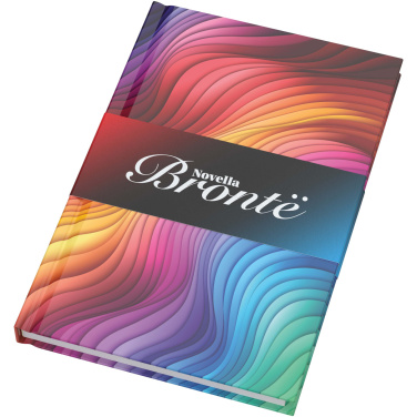 Logotrade Werbegeschenke das Foto: Novella Brontë A5 Hardcover Notizbuch mit glänzendem Finish