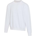 Boris Pullover mit Rundhalsausschnitt in Übergröße aus recycelter 280 g/m2 Bio Baumwolle (OCS), unisex, Weiß