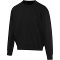 Boris Pullover mit Rundhalsausschnitt in Übergröße aus recycelter 280 g/m2 Bio Baumwolle (OCS), unisex, Schwarz