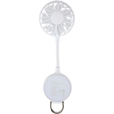 Logotrade Geschäftsgeschenke das Foto: Ventio Magnetischer, tragbarer Ventilator aus recyceltem Kunststoff