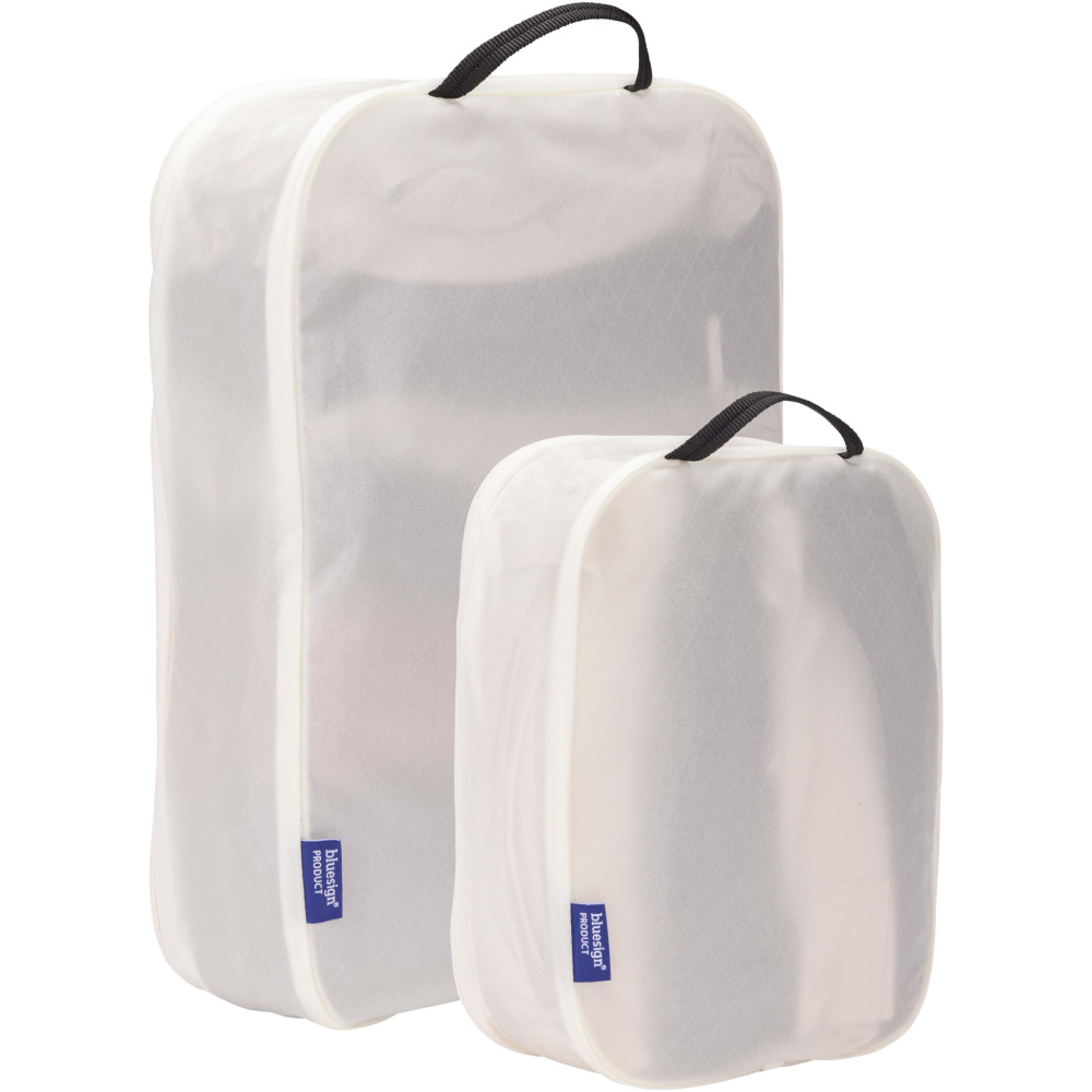Logotrade Firmengeschenke das Foto: Thule 2 teiliges Packwürfelset aus recyceltem Material