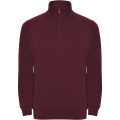 Aneto Pullover mit Viertelreißverschluss, Granat