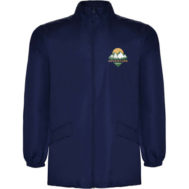 Logotrade Werbegeschenke das Foto: Escocia Leichte Regenjacke Unisex 