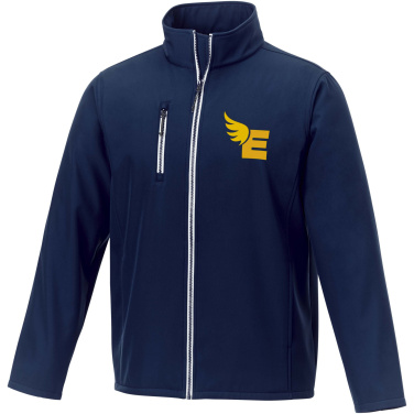 Logotrade Werbegeschenke das Foto: Orion GRS-Softshelljacke für Herren aus recyceltem Material