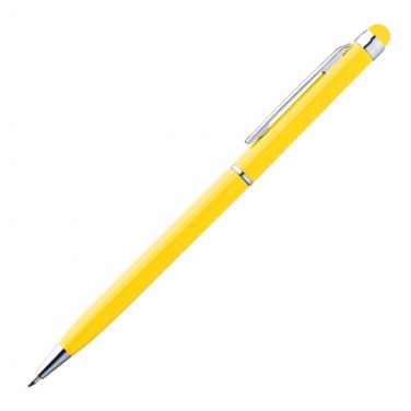 Logotrade promotional merchandise photo of: Ball pen with touch pen 'New Orleans'  color yellow