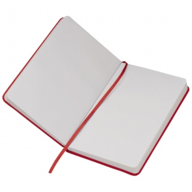 Logo trade promotional gifts image of: Notebook A6 Lübeck, red